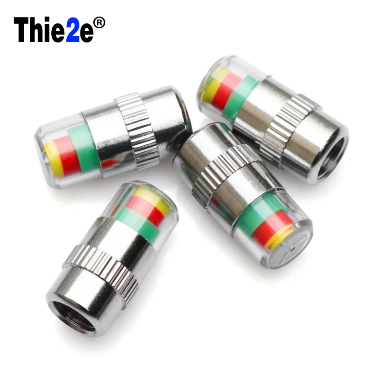 4 шт./лот датчик давления в шинах контрольный клапан колпачок 2.4Bar Датчик