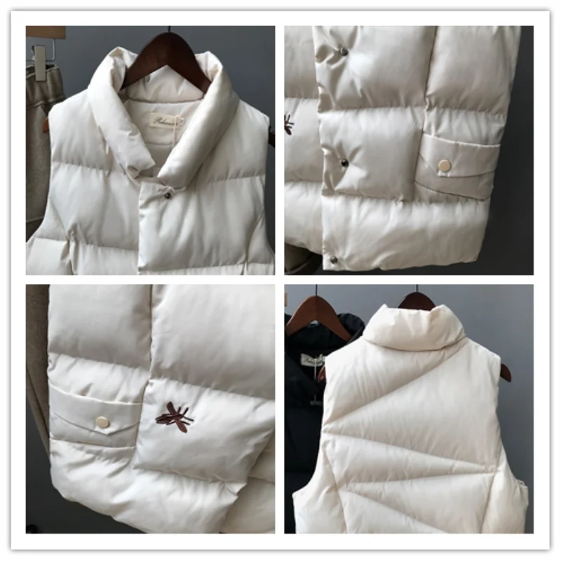 

2019 New Women Winter Jacket Warm Large Size Short Vest Cotton Down Coat Fashion Casual Trendy Solid Vests Parka Outerwear CW155