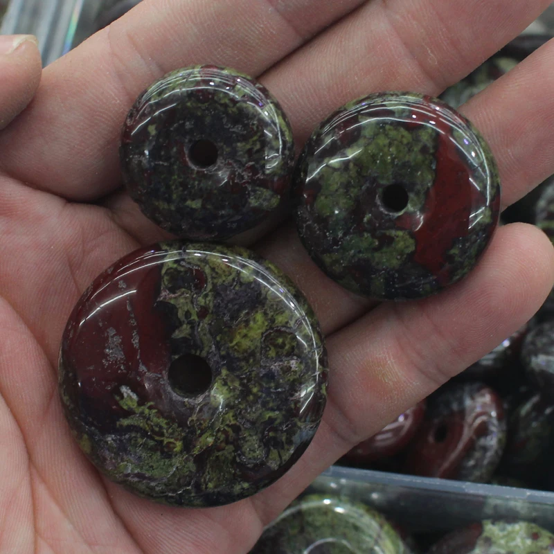 Бусины из натурального камня в форме пончика 30 мм 40 мм|bloodstone beads|beads naturalloose beads |