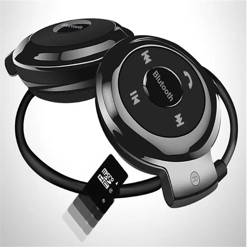 2 Гб карта памяти MINI503 беспроводные Bluetooth наушники Fm радио наушники Спорт Музыка стерео Earpics слот карты Micro SD гарнитура