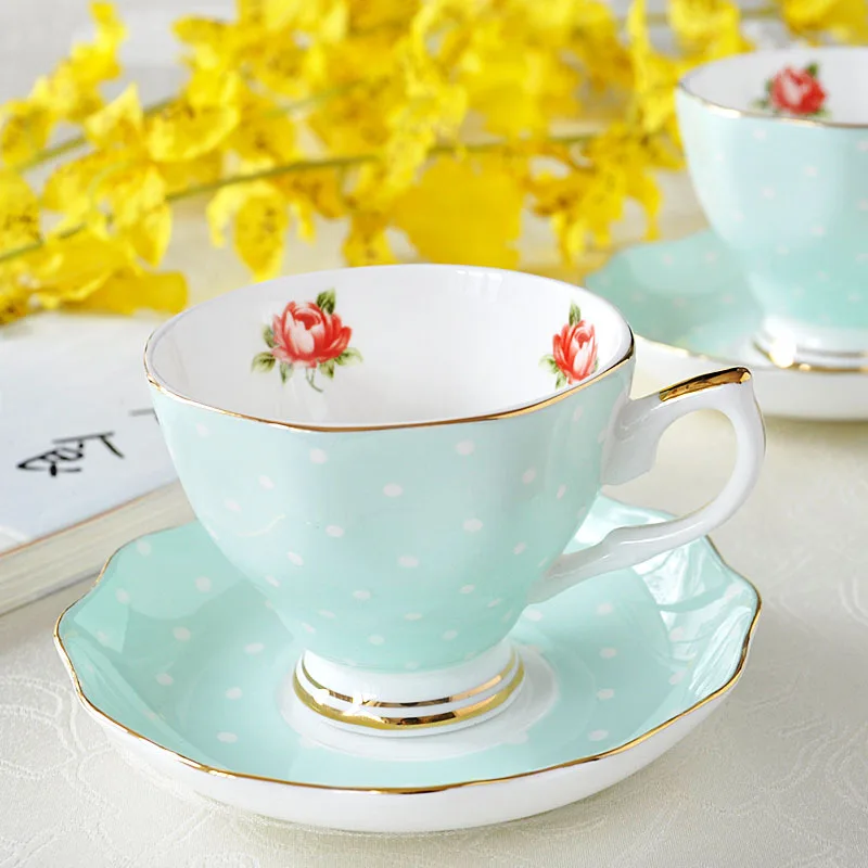 

JOUDOO European Bone china coffee set Creative simple ceramic porcelain dish Afternoon tea milk cup 200ML 35