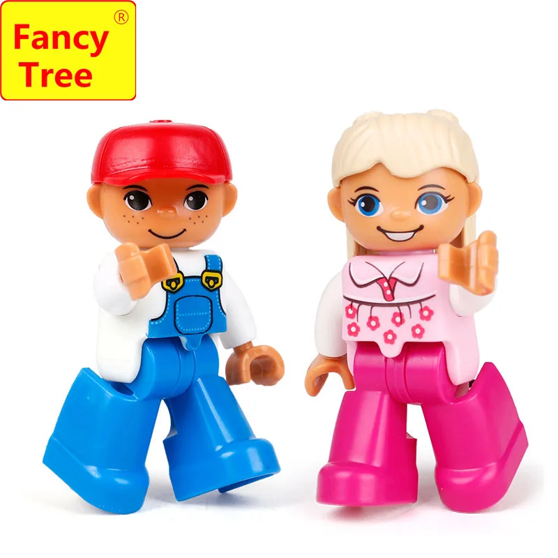 Совместим с Duplo подарок FancyTree 1 шт. строительные блоки полицейский семья доктор