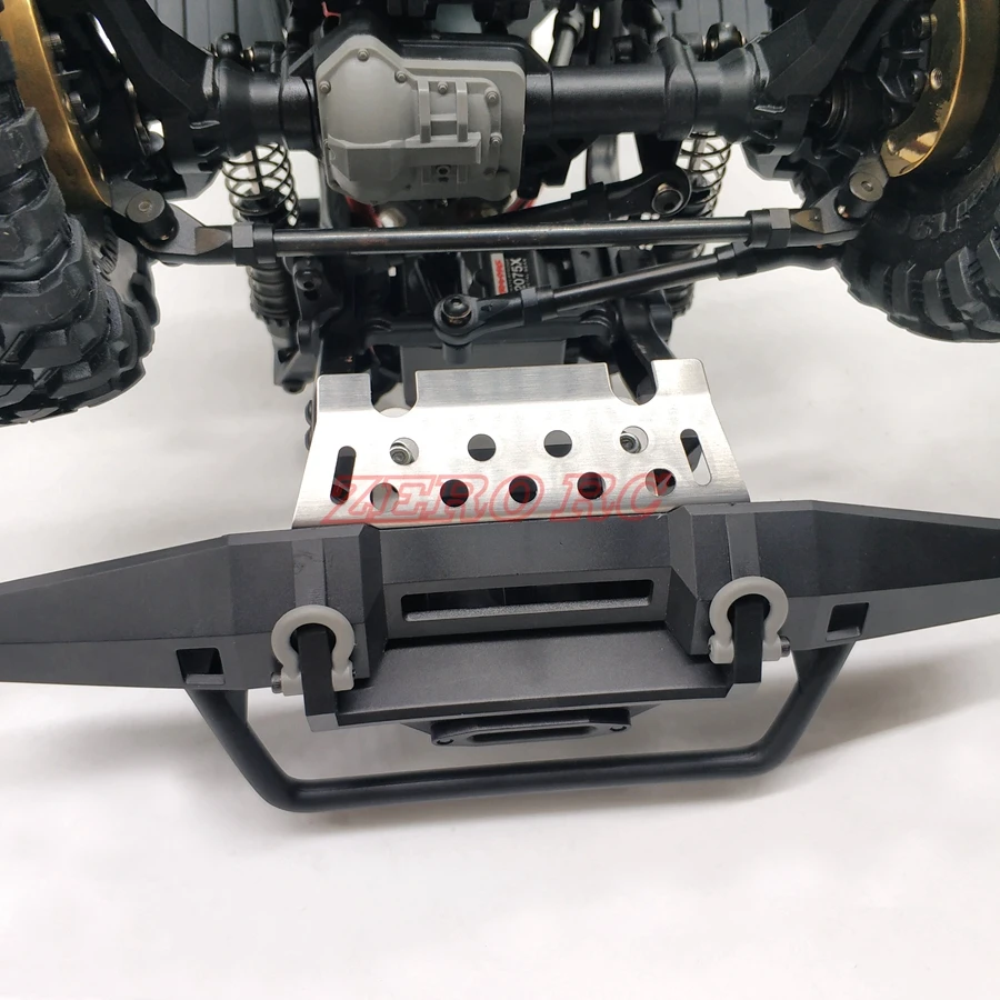 TRX4 защита переднего бампера из нержавеющей стали противоскользящая пластина для