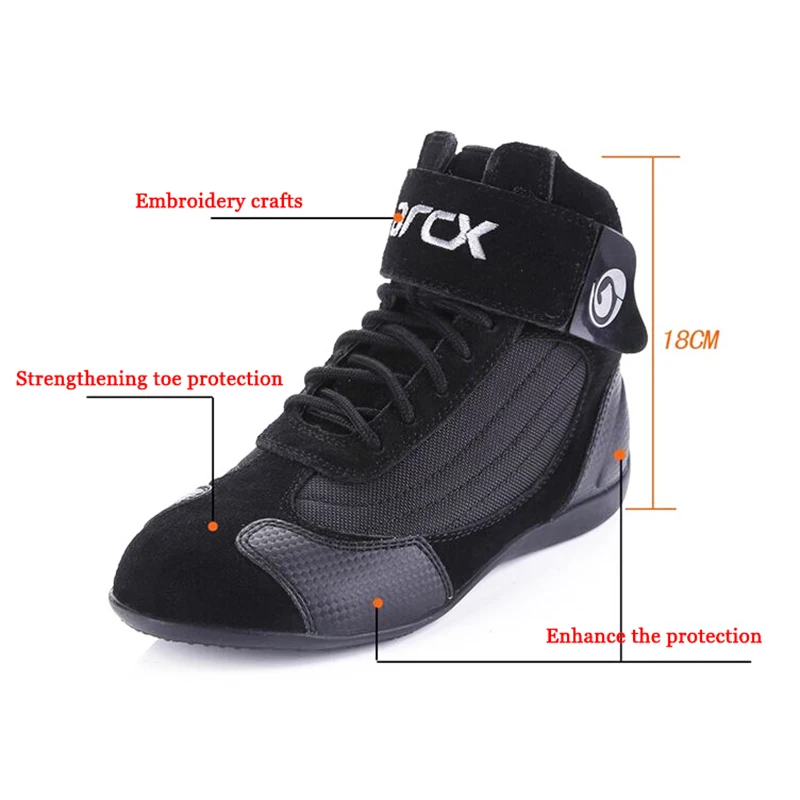 Байкерские кожаные ботинки ARCX защитная обувь для мотокросса и внедорожников