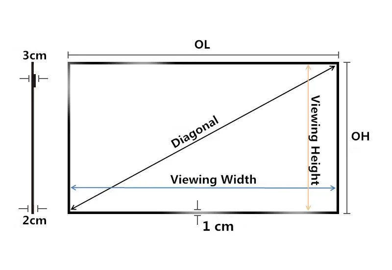 THK3DGRYW, 4 K Ultra HDR-Active 3D Ready, 16:10 тонкая рамка с фиксированной рамкой-проекция для домашнего кинотеатра Screen-3D серебристо-серый