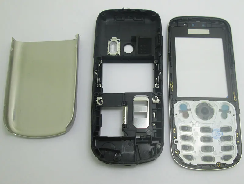 Полностью металлическая клавиатура для Nokia 6303 6303c серебристая черная и отвертка |