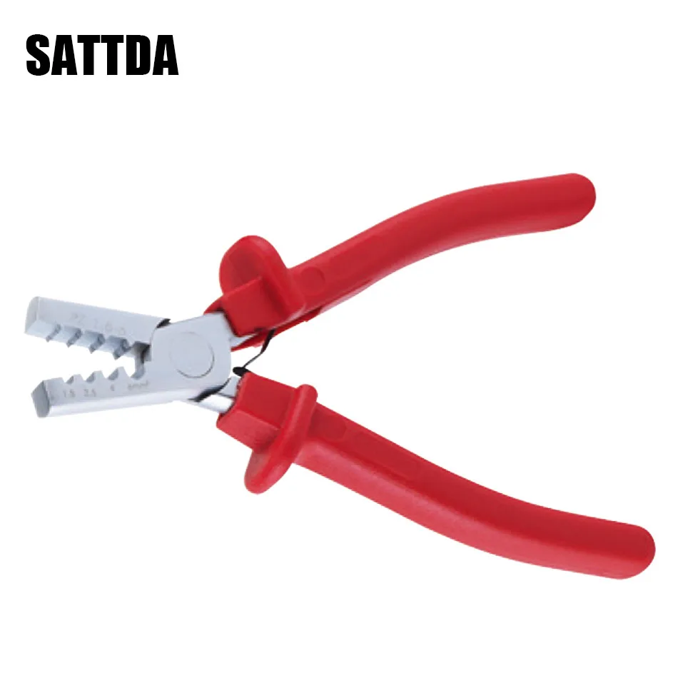 

pz 1.5-6 germany style small crimping pliers for insulated and non-insulated ferrules terminals clamp hand tools