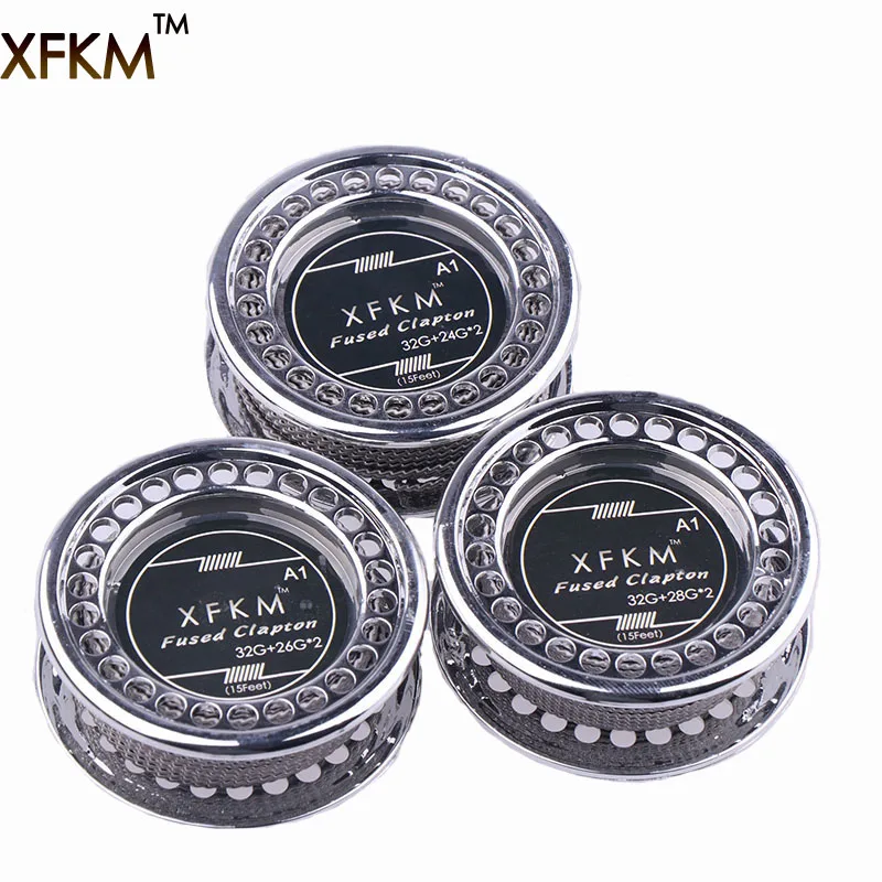 

XFKM Hot Resistance Wire Fused Clapton Wire Professional Heating Wire for E-cigarette RDA RBA Atomizer Vaporizer Pen Coil Tool