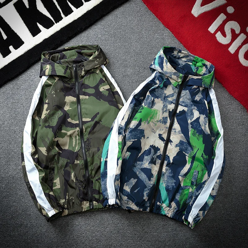 2018 Топ Для мужчин армии камуфляжная куртка осень Camouflage Army Jacket мужской Bomber Coat