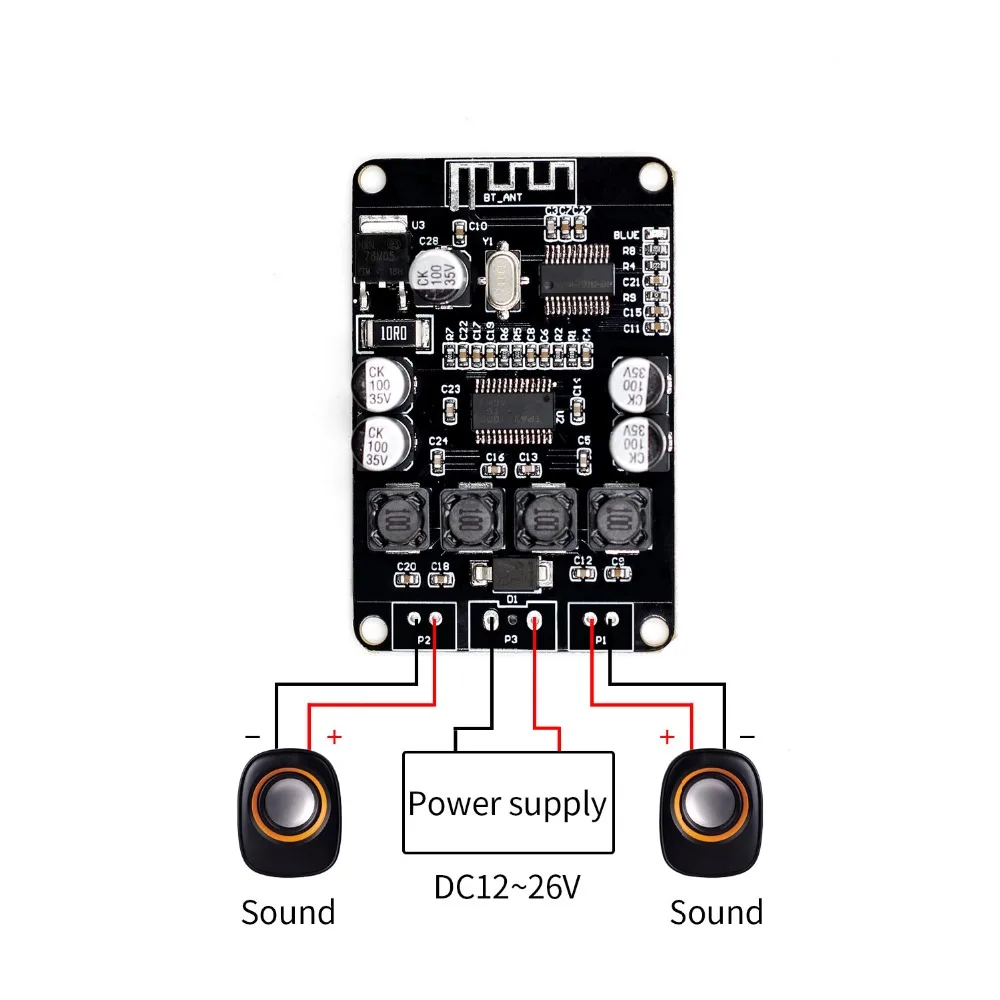 VHM-313 TPA3110 2x15 Вт Bluetooth аудио усилитель мощности доска для Bluetooth динамик