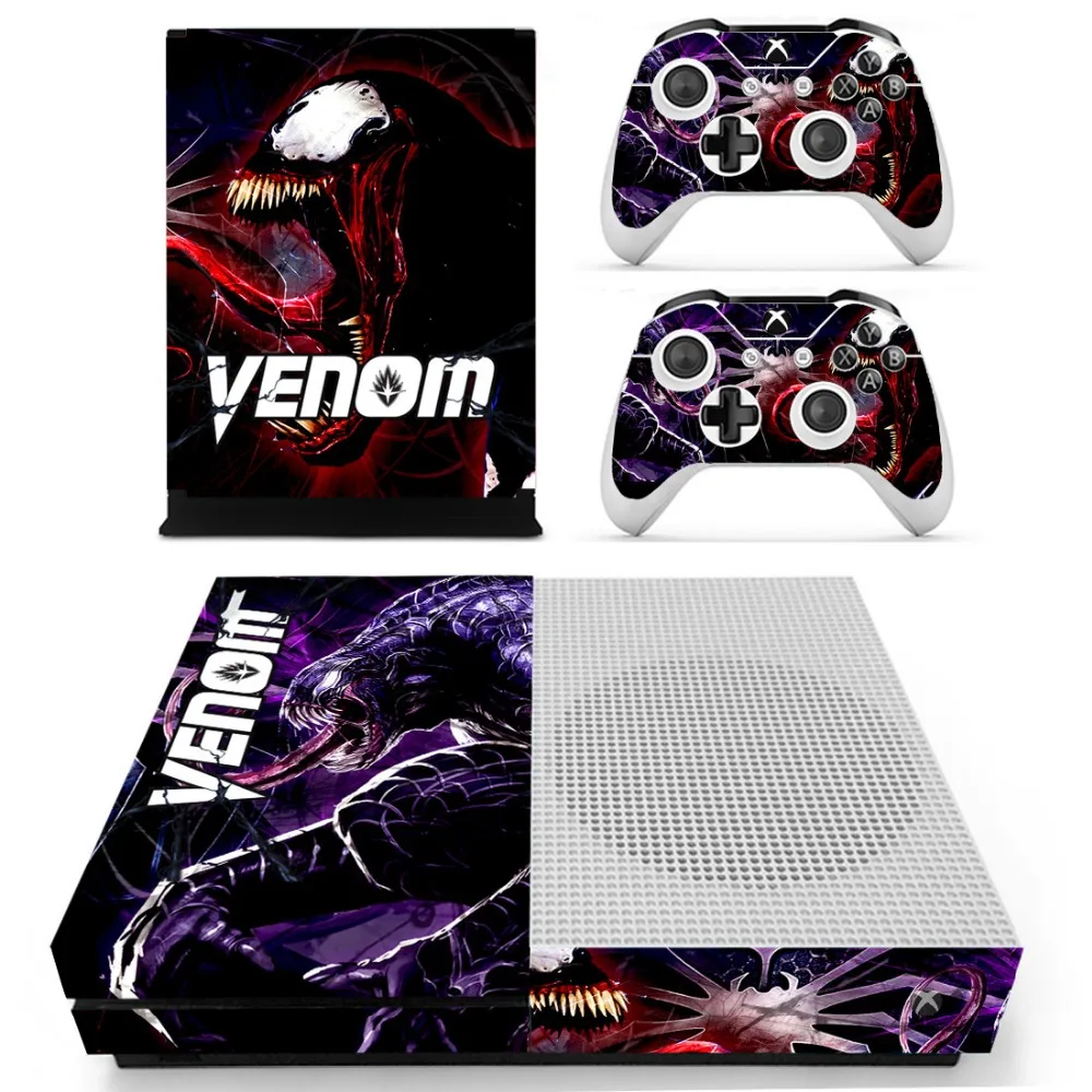 Наклейки для кожи Venom консоли XBOX One S с двумя беспроводными