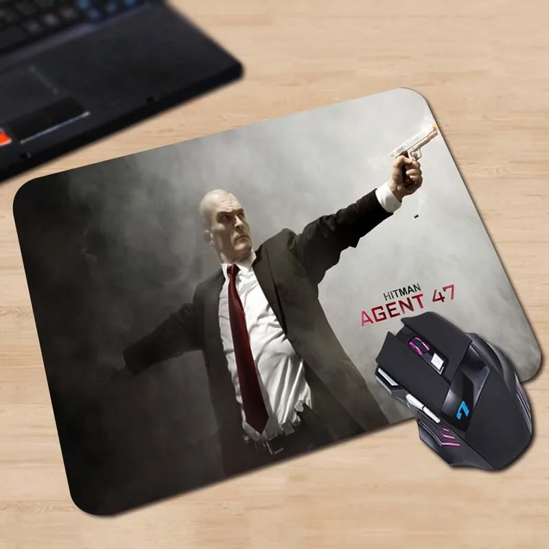 Babaite Customized Mouse Pad Hitman Agent 47 Killer Edios Black Computer Notebook Durable Rectangle Rubber Mat | Компьютеры и офис