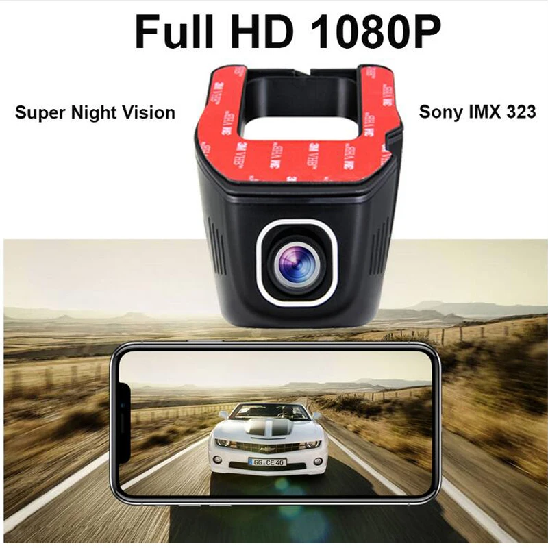 QUIDUX WiFi Автомобильный видеорегистратор Full HD 1080 P видеокамера рекордер WDR с