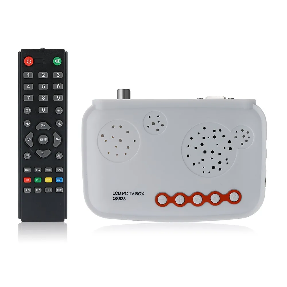 Переносной цифровой ТВ программа приемник HDTV ЖК-дисплей коробка HD аналоговый