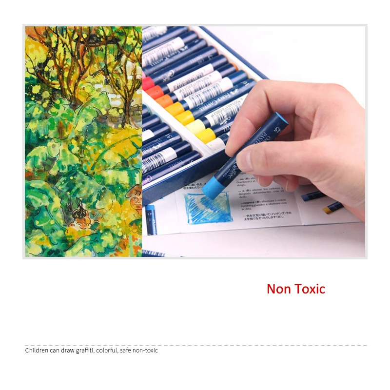 Faber Castell 12 цветов Масляные пастельные мелки Набор для рисования цветные пастельные карандаши для рисования Детские художественные канцелярские принадлежности