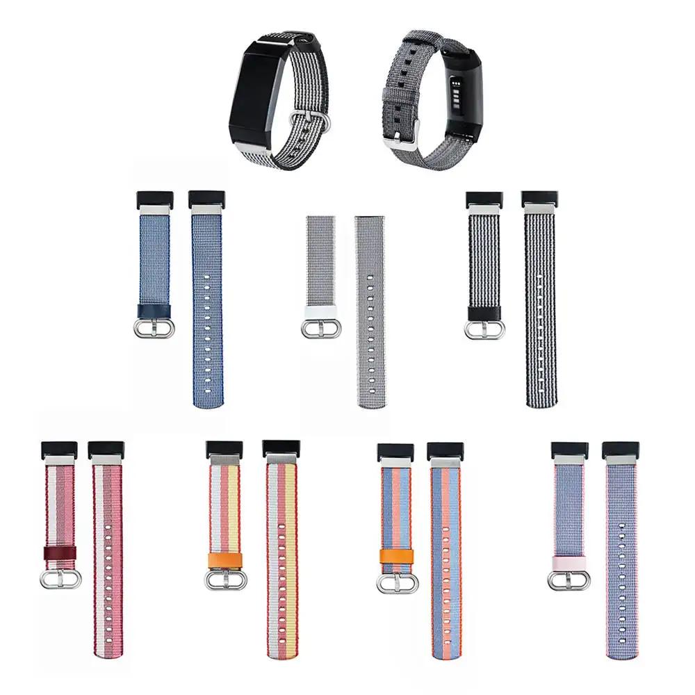 

Нейлоновый ремешок Ткань Браслет ремешок для Fitbit заряд 3 замена Браслет для Fitbit заряд 3 Band аксессуар-ремешок