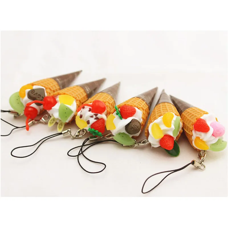 10 шт./лот миниатюрный конус для мороженого пластиковые поделки из ПВХ