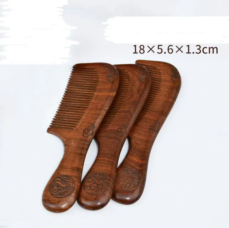 Расческа из натурального сандалового дерева деревянная расческа для массажа и