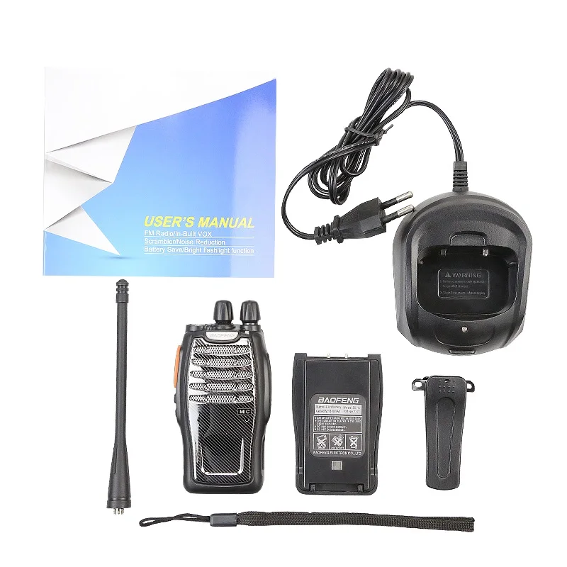 Baofeng BF A5 ham Walkie Talkie 16CH FM VOX Scrambler функция Серебристая стальная сетка Дизайн UHF 400 470Mhz