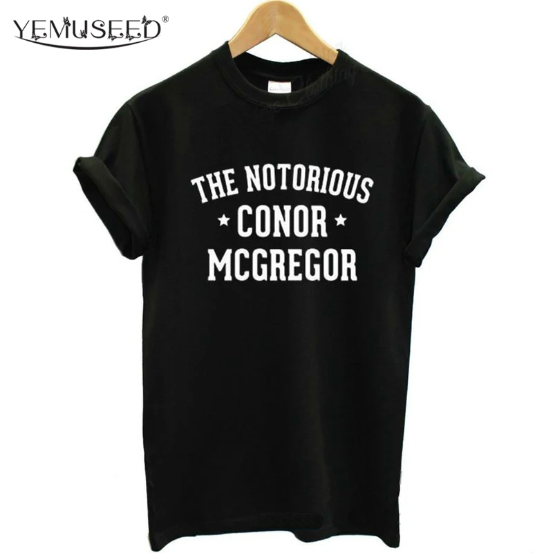 YEMUSEED The пресловутый Конор Макгрегор футболка с надписью модная повседневная
