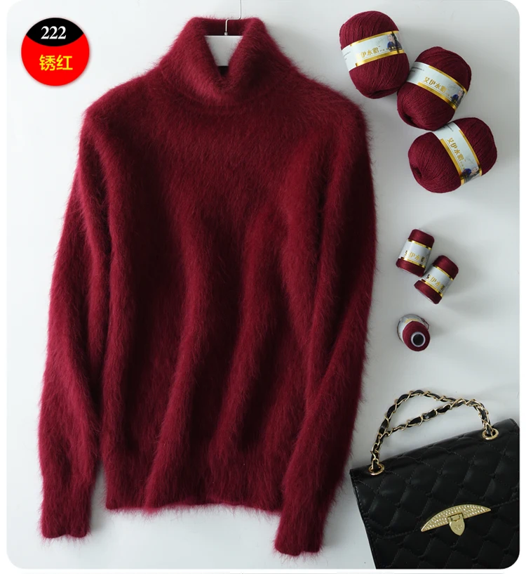 Long Plush Mink Cashmere Yarn Yarn for Knitting Warm Delicate Fluffy Yarn for Hand Sweater Cardigan Hats Soft Yarn for Women Men