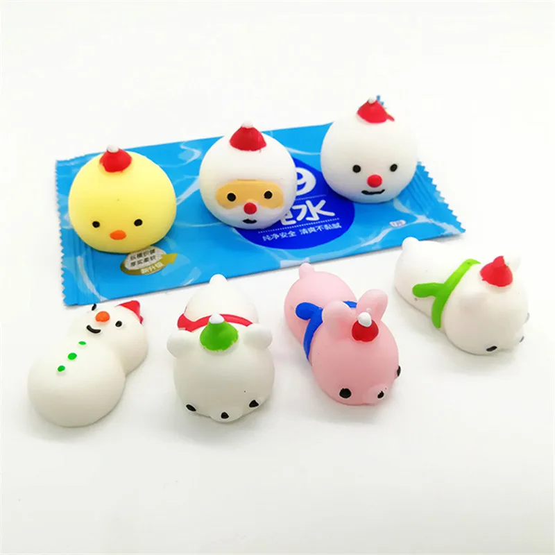 10 шт. мягкий мячик меняющий цвет милый кот антистресс Сжимаемый Mochi Rising Abreact