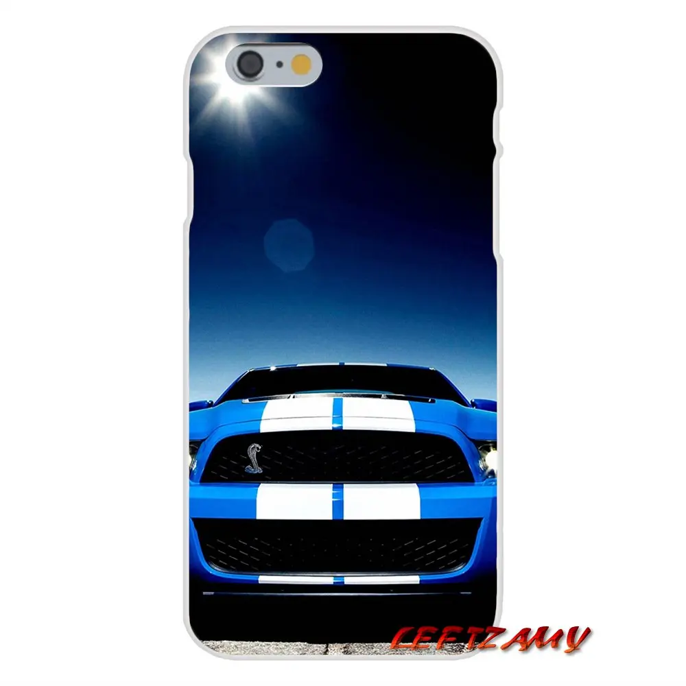 Автомобильный Логотип Ford Mustang для iPhone X XR XS MAX 4 4S 5 5S 5C SE 6 6S 7 8 Plus Аксессуары чехлы