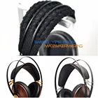 Широкая подушка для повязки на голову из чистой шерсти, размер L, для наушников Meze 99 Classic, ореховое серебро, ореховое золото, кленовое серебро