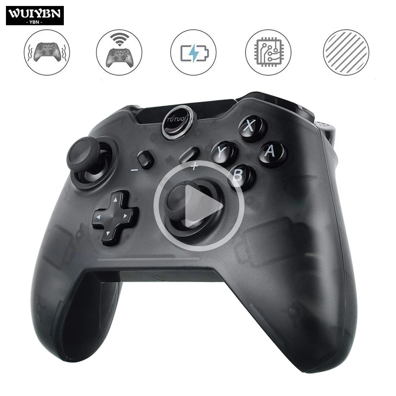 WUIYBN беспроводной геймпад джойстик с захватом экрана вибрацией шестиосевой
