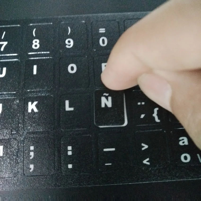 1000 шт./лот ES ESP испанская матовая клавиатура наклейки для Macbook ноутбука Notbook PC