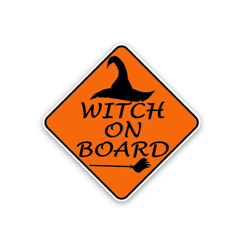 YJZT 13.2CM*13.2CM WITCH ON BOARD PVC Decal Personality Car Sticker 12-40261 | Автомобили и мотоциклы