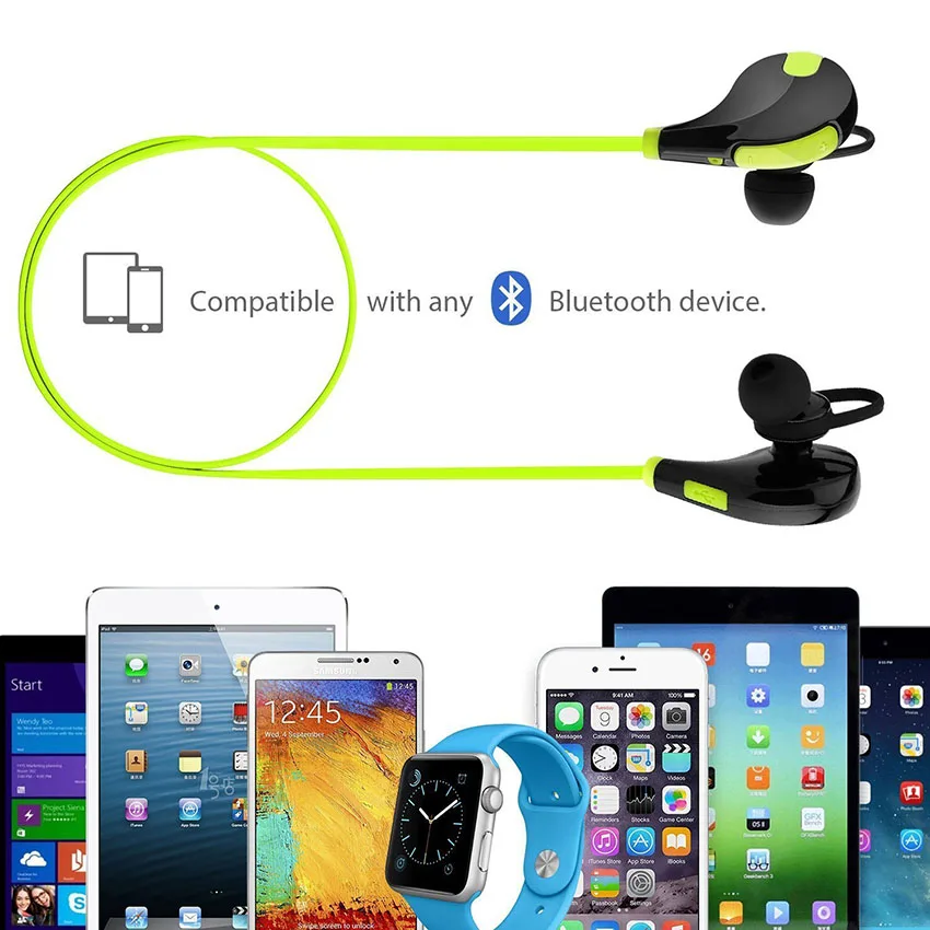 Bluetooth наушники беспроводные стерео спортивные для бега свободные руки с