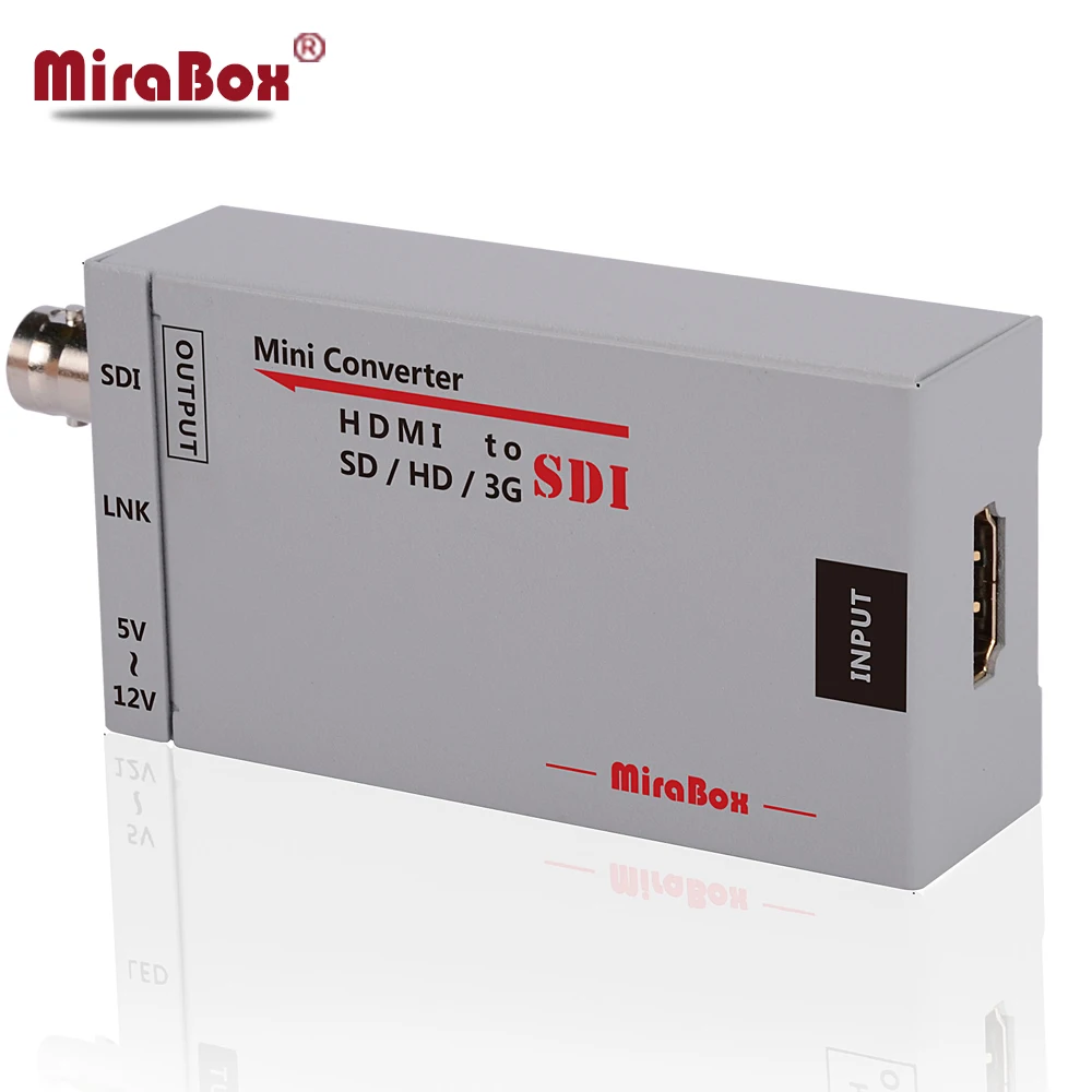 MiraBox HD 1080P 3G HDMI в SDI конвертер BNC портативный мини размер SD-SDI/HD-SDI/3G-SDI видео |