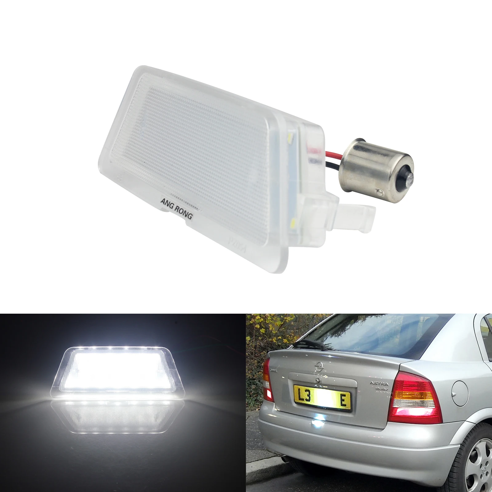 ANGRONG SMD 18 светодиодный номерной знак свет ксенон белый без ошибок для Opel Astra G