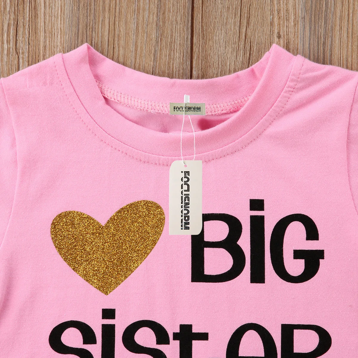 Одинаковая одежда для сестры хлопковая футболка с надписью Big Sister боди маленькой