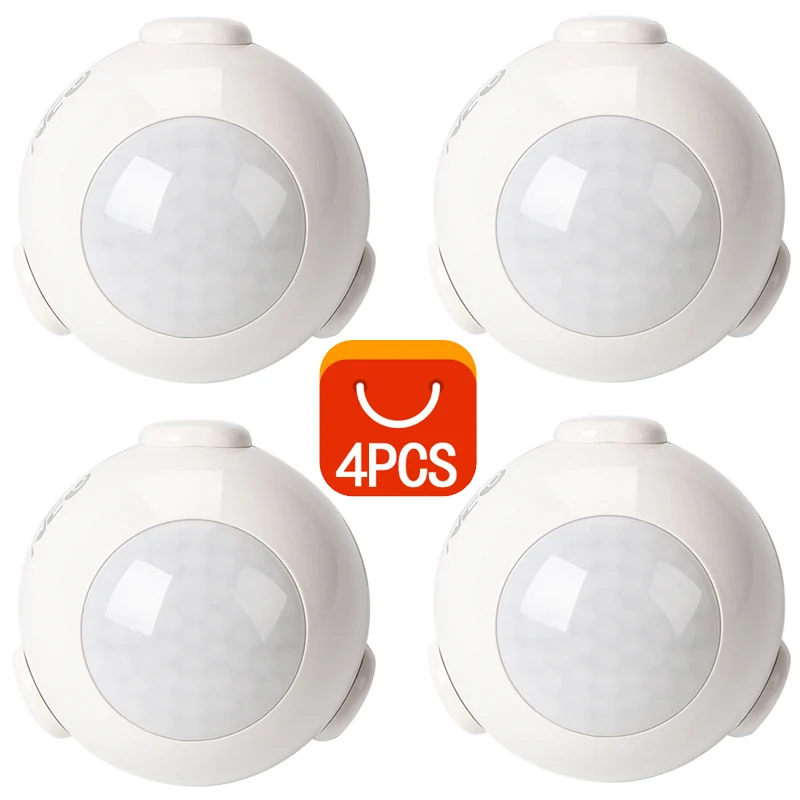4PCS NEO COOLCAM Smart WiFi PIR датчик движения датчик человеческого тела детектор домашней сигнализации умный датчик движения тела PIR датчик движения - Цвет: 4PCS