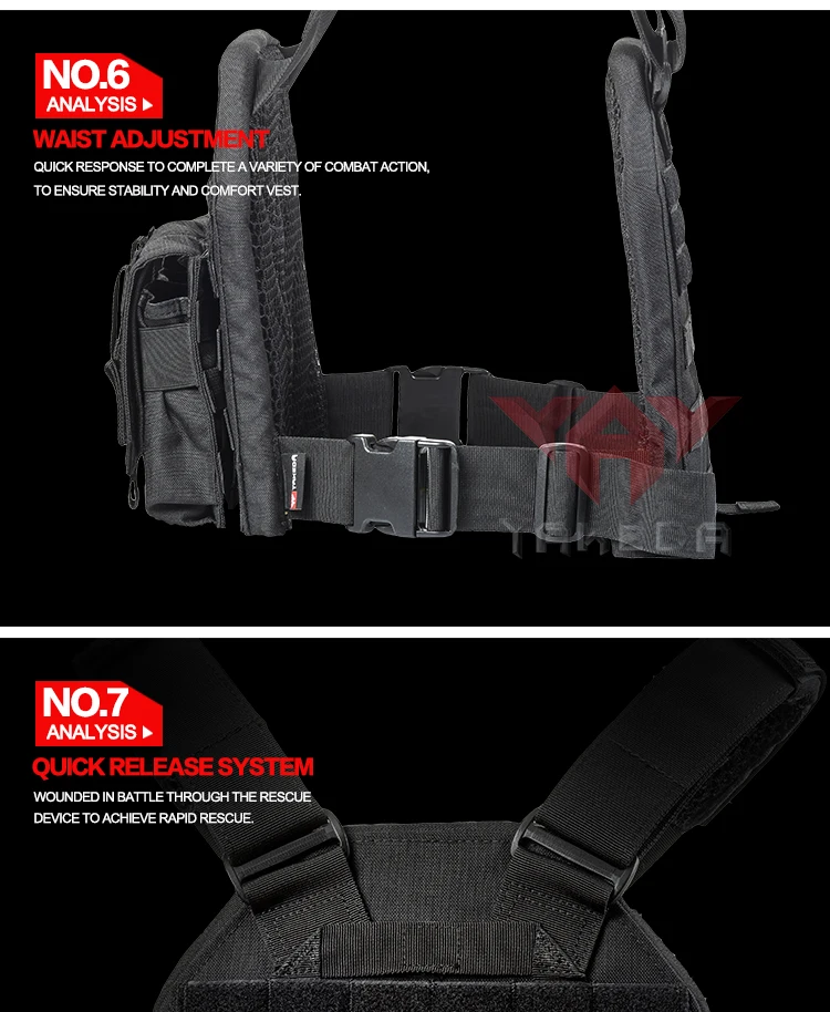 Военный жилет тактическая пластина Перевозчик быстрого штурма Vest-VT1099