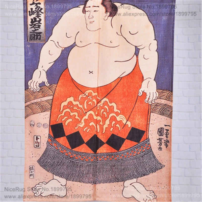 Японская кухня занавески Ukiyoe Yamato e Корейская девушка леди ткань половина тени