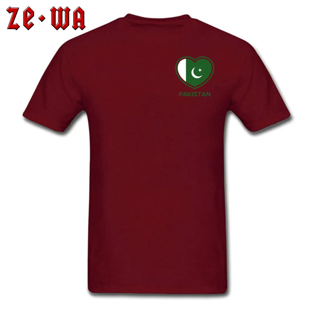 Черная футболка для парня Geek Pakistan Flag топы Green Love мужские футболки повседневные