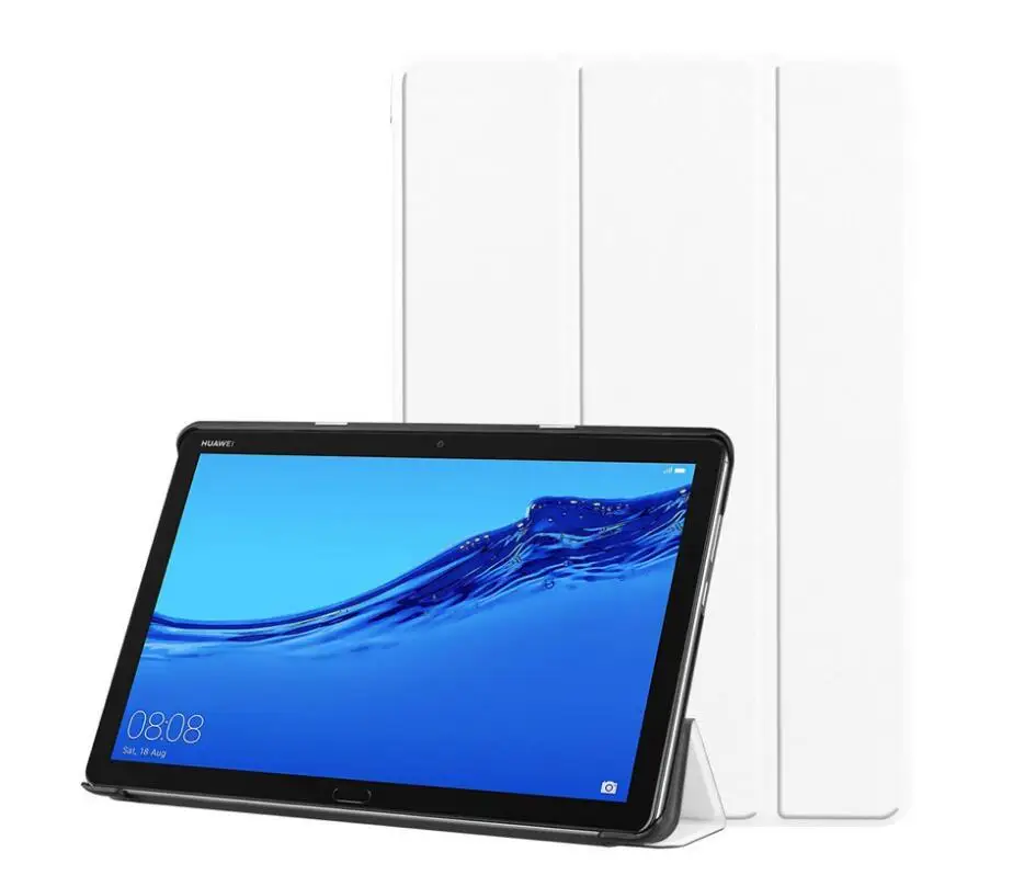 MediaPad T5 white Планшетный чехол для huawei MediaPad T5 10,0 магнитной застежкой из искусственной кожи чехол для huawei Медиа Pad AGS2-W09 AGS2-L09 AGS2-L03 AGS2-W19 10,1" - Цвет: MediaPad T5 white