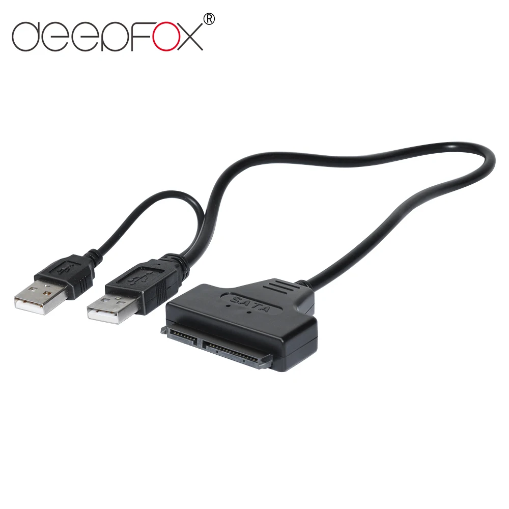 DeepFox двойной USB 2 0 для SATA 3 5 дюймов кабель жесткого диска адаптер SSD|Компьютерные