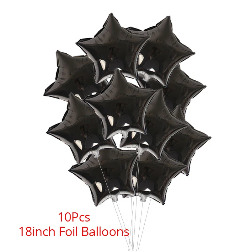 10pcs black mix Вечерние столовые приборы в виде панды из мультфильма, в виде джунглей, животных, на день рождения, набор, Бамбуковая бумажная тарелка, чашка, скатерть, декор для детского душа - Цвет: 10pcs black mix