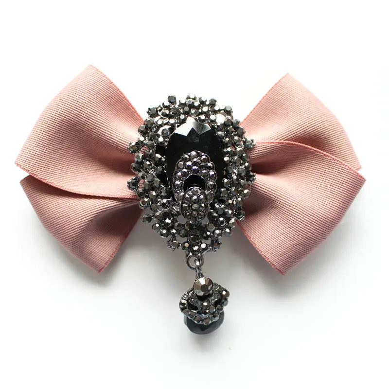 Handmade Bowtie Официальная Мужская Свадебная рубашка с воротником и галстуком-бабочкой броши на булавке бабочка эластичная лента Стразы Хрустальная ленточка с бантиками - Цвет: Handmade Bowtie