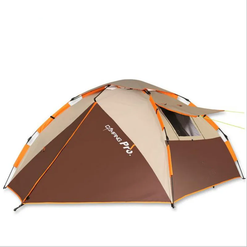 Preise 2018 Neue Doppel Schicht 3-4 Person 3 Farben Camping Zelt Winddicht Wasserdichte Zelte Outdoor Wandern Angeln Zelt Picknick Zelt