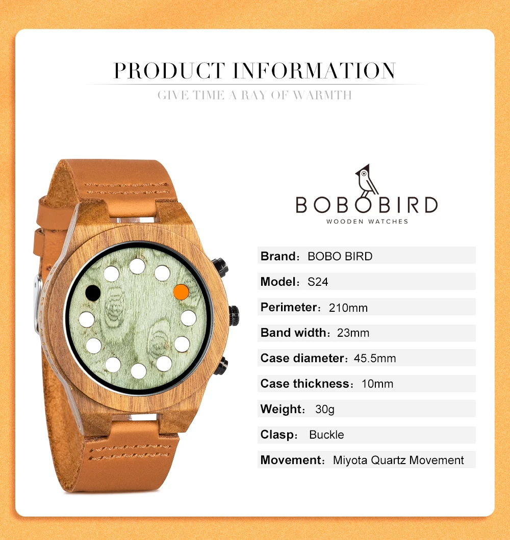 Relogio masculino BOBO BIRD деревянные мужские часы уникальные светящиеся 12 отверстий таймер дизайн Спортивные Повседневные часы отличные мужские подарки