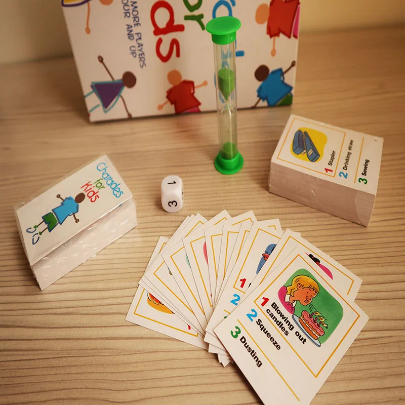 Детские интерактивные Nteresting Borad игры Charades для детей действие шоу игра раннее Когнитивное обучение карты