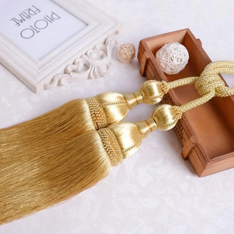 2 шт./лот занавеска с кисточкой Декор двойной подвесной шаровой ремень кисточка