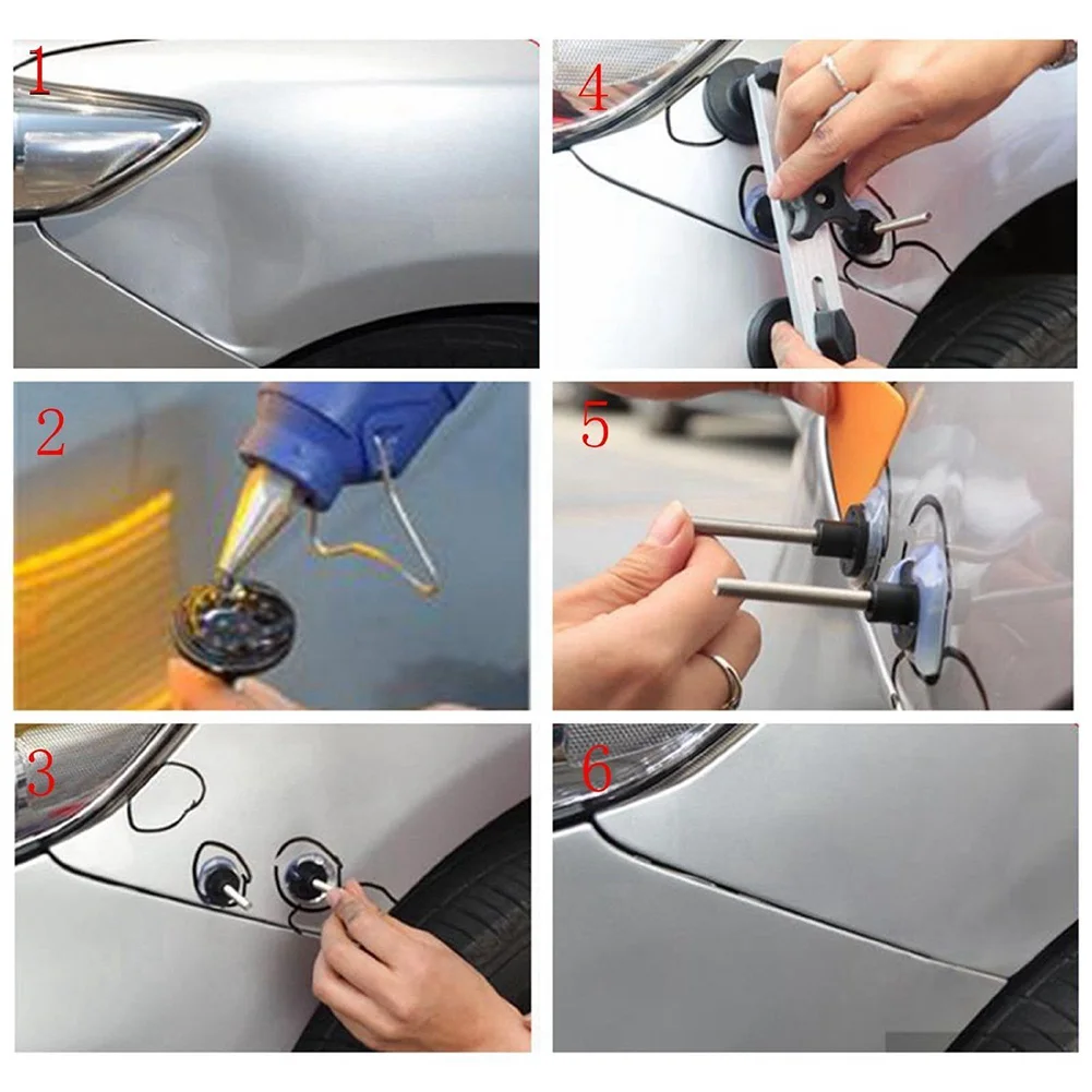 Алюминиевый мост полива может вмятин Ремонт набор инструментов клеевой пистолет