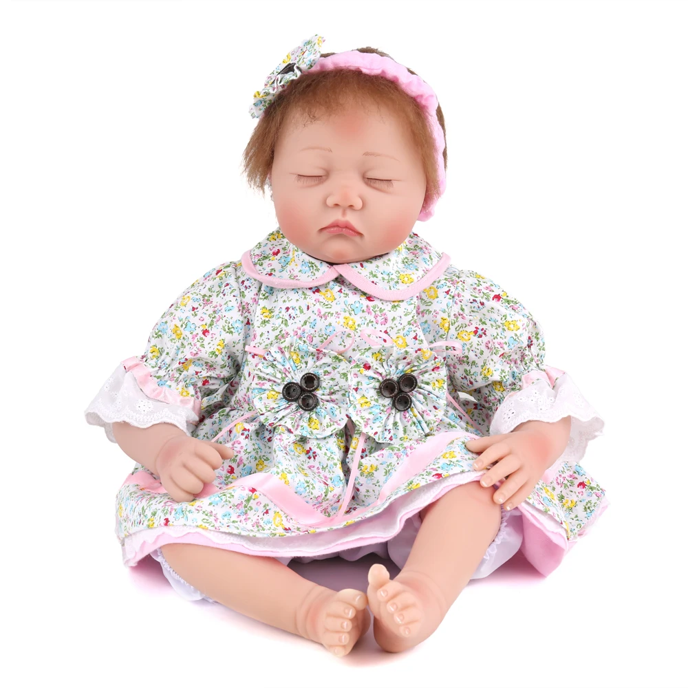 

22inch reborn silicone babies Doll For Girls 55 CM Realistic Reborn Baby Doll For Kids Playmate bedtime play house toys toddlers
