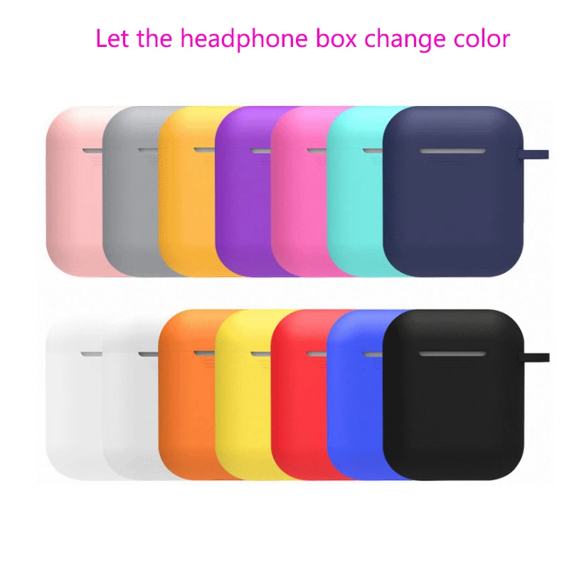 1 беспроводная bluetooth гарнитура чехол для наушников airpod силиконовый защитный из